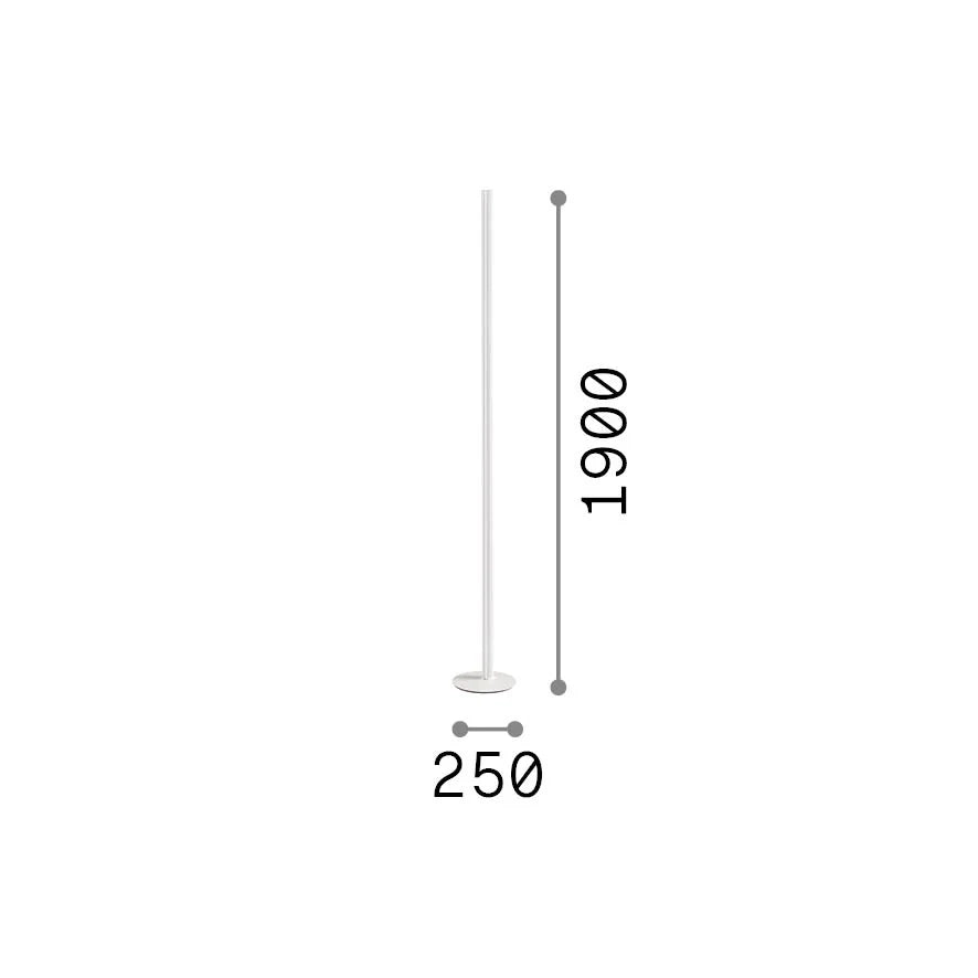 Lampada Da Terra DORICA LED 50W Luce Calda 3000K Blu Ideal Lux