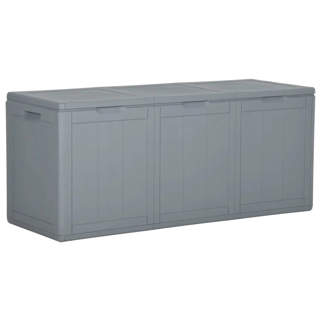 Baule da giardino 270 litri rattan PP grigio 02_0013022