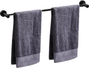 Maniglia per asciugamano retrattile, 43-72 cm, maniglia per asciugamano in acciaio inossidabile, maniglie per asciugamano, installazione a muro con viti, nero (maniglia singola)
