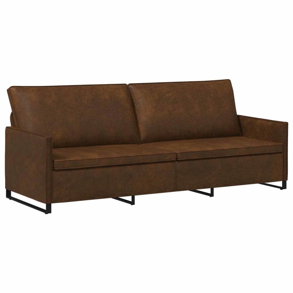 Divano a 3 posti Marrone 220 x 81 x 82 cm 42041003