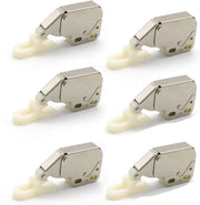 Druksluiting a 6 pezzi - Latch automatico - Slot di porta - Cucina/Mobili - Metallo duraturo - 48,2 x 27,7 mm