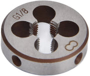 Matrijs a Scavare G1/8 - Alta Precisione - Strumento per Tornare - Acciaio Laminato - Diametro Esterno 30 Mm - 4 Fori Chip - Matrijs a Scavare