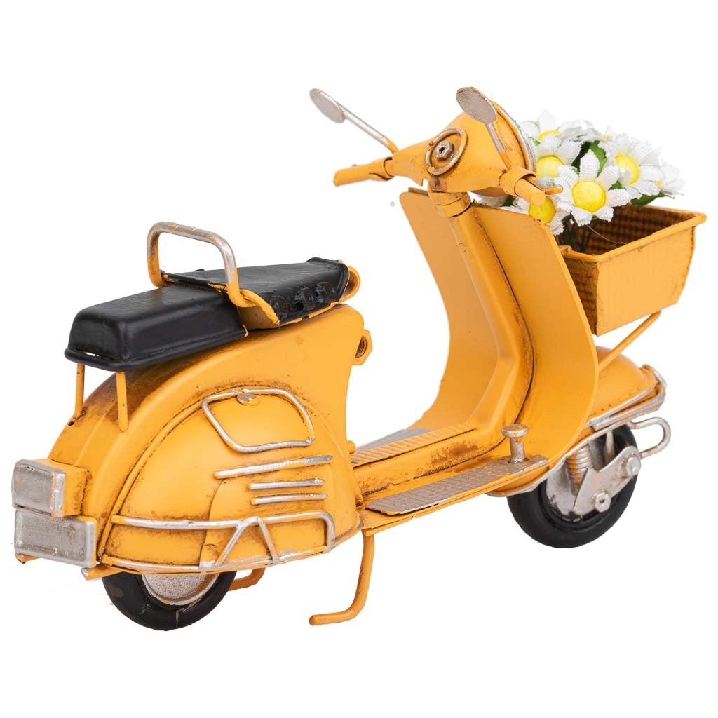 Moto in metallo arancione 17,5x7x11h