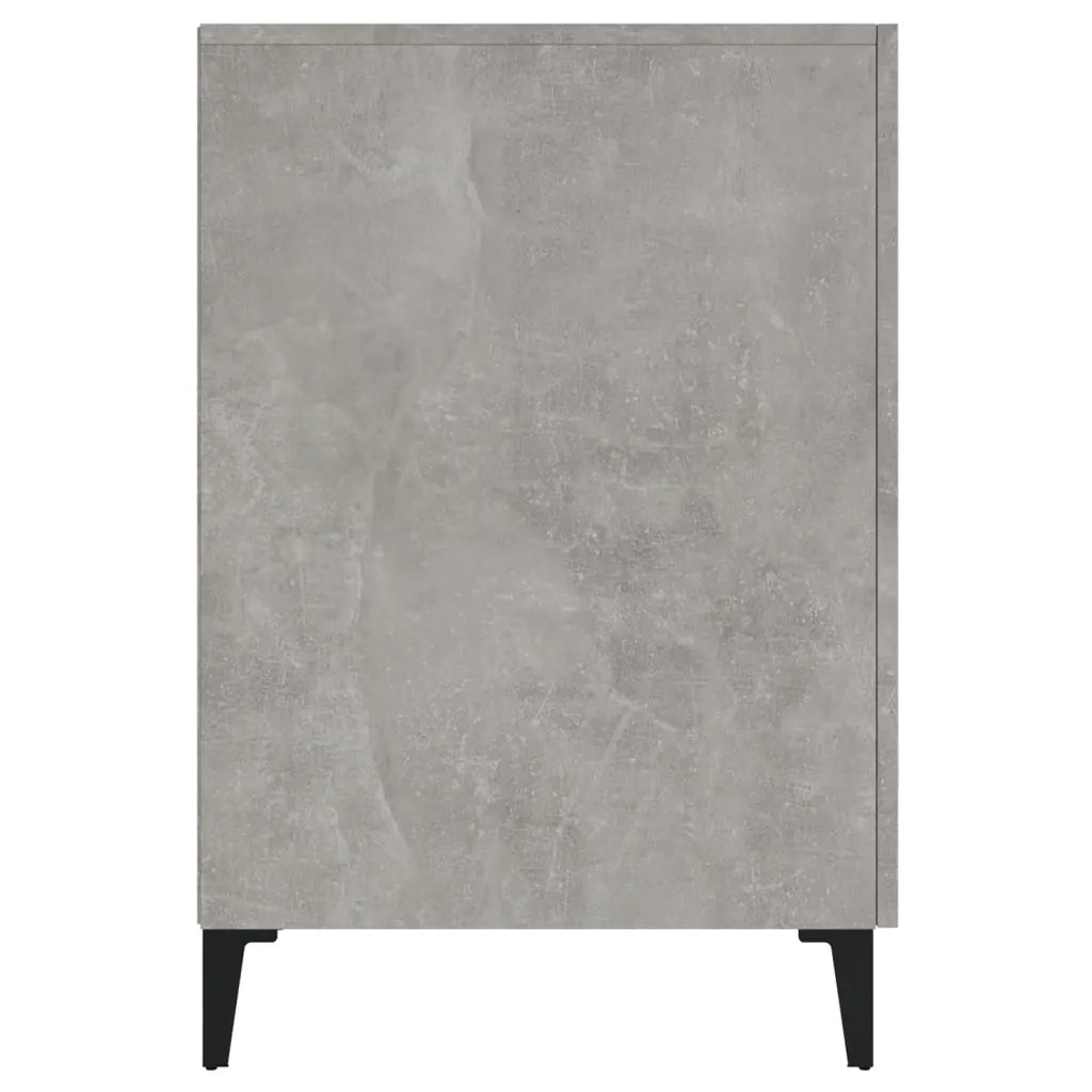 Scrivania | Tavolo da Ufficio Grigio Cemento 140x50x75 cm in Legno Multistrato