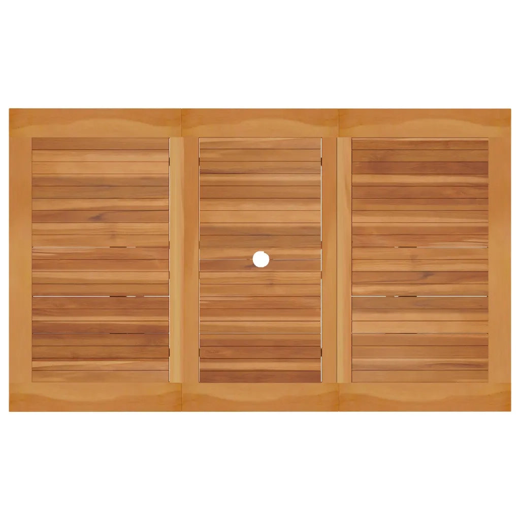 Tavolo da Giardino 150x90x75 cm in Legno Massello di Teak 315103