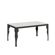 Tavolo allungabile 90x160/264 cm Paxon Evolution telaio Antracite - Bianco Frassino