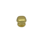 Pomolo fisso per porta SAGUATTI 172/60BB in alluminio oro lucido