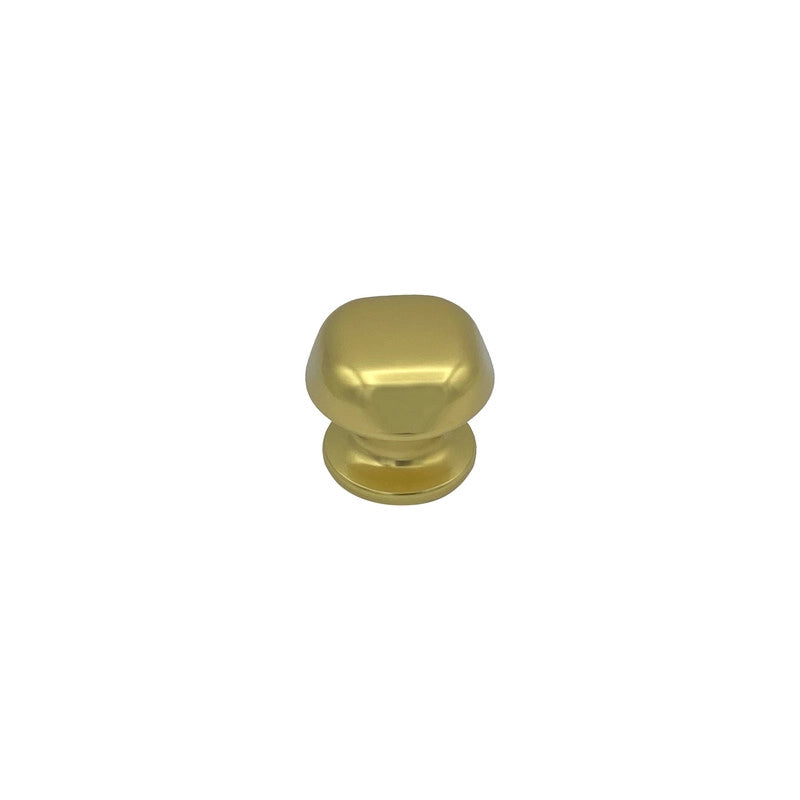 Pomolo fisso per porta SAGUATTI 172/60BB in alluminio oro lucido