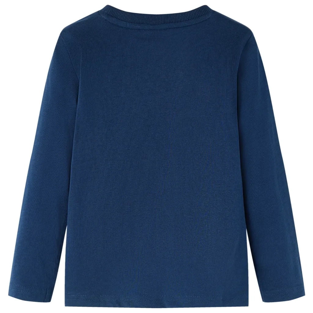 Maglietta per Bambini Maniche Lunghe Blu Marino 104cod mxl 108122