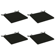 Cuscini per Sedia in 4 Pezzi SOEST 4 pz 100% Poliestere Nero 944331