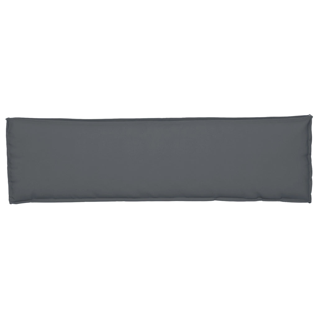 Cuscino per panchina Antracite 140x40x8 cm in tessuto Oxford