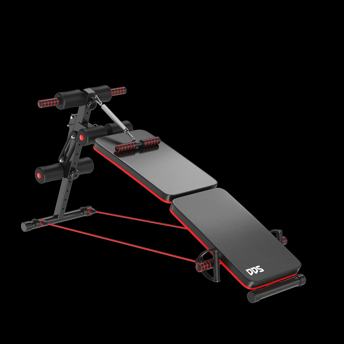 Panca Fitness per Addominali Inclinata Multifunzione Regolabile