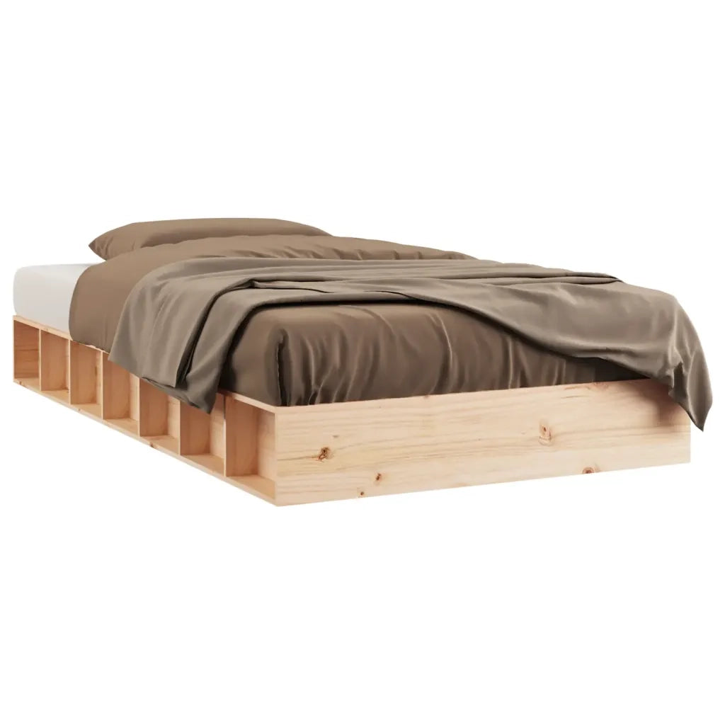 Giroletto-Struttura Letto 120x190 cm Small Double in Legno Massello 584570