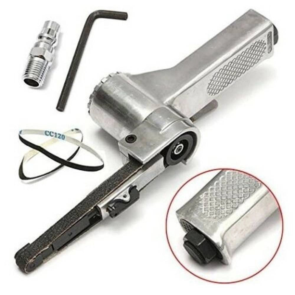 Trade Shop - Mini Levigatrice A Nastro 10x330mm Pneumatica Ad Aria Compressa 16000 Rpm At-480 -