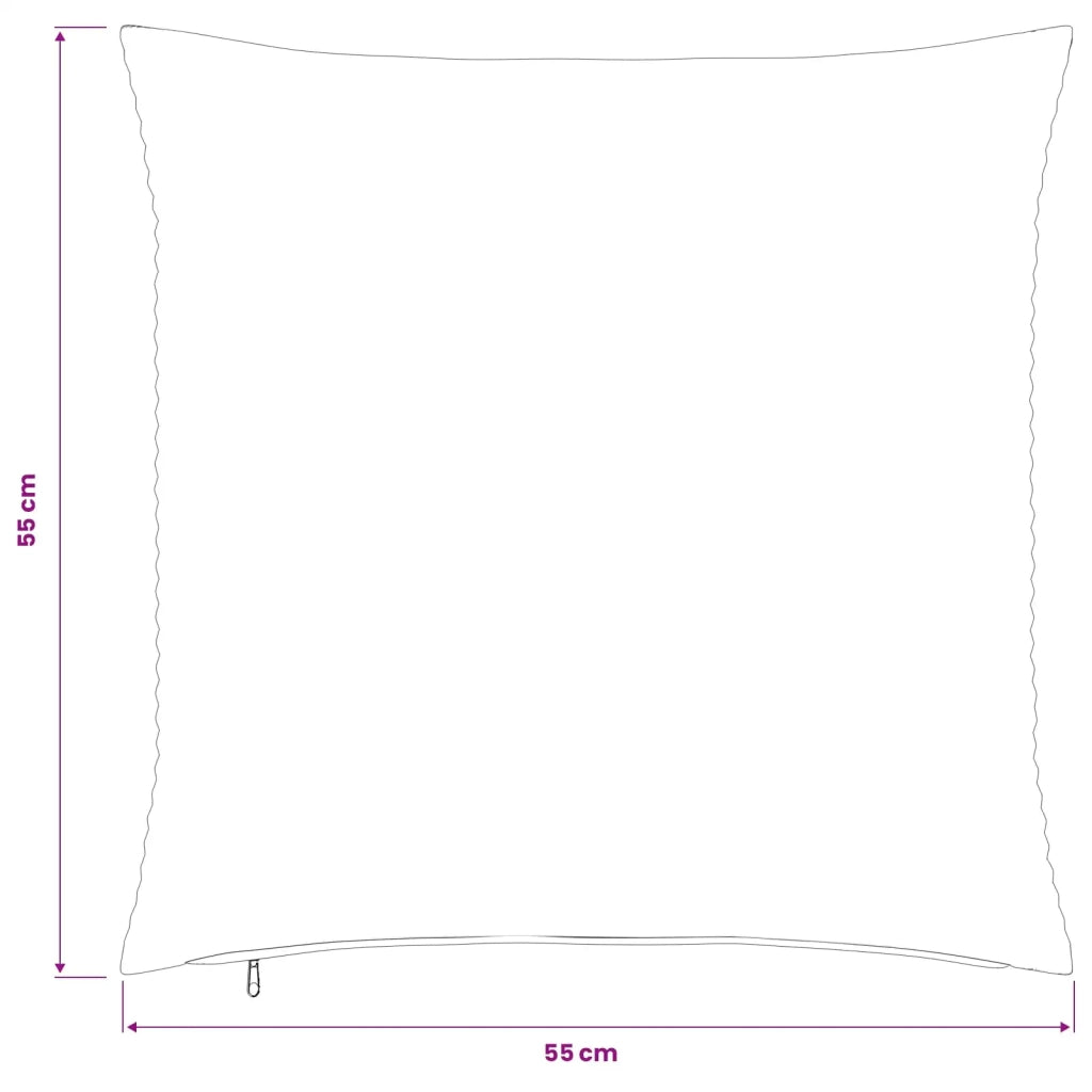 Federa 2 pcs HEERLEN Rosso Arancio 55 x 55 cm corduroy 912293