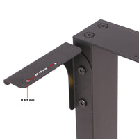 Base per panche verniciatura a polvere nero 40x43cm Telaio quadrato panca