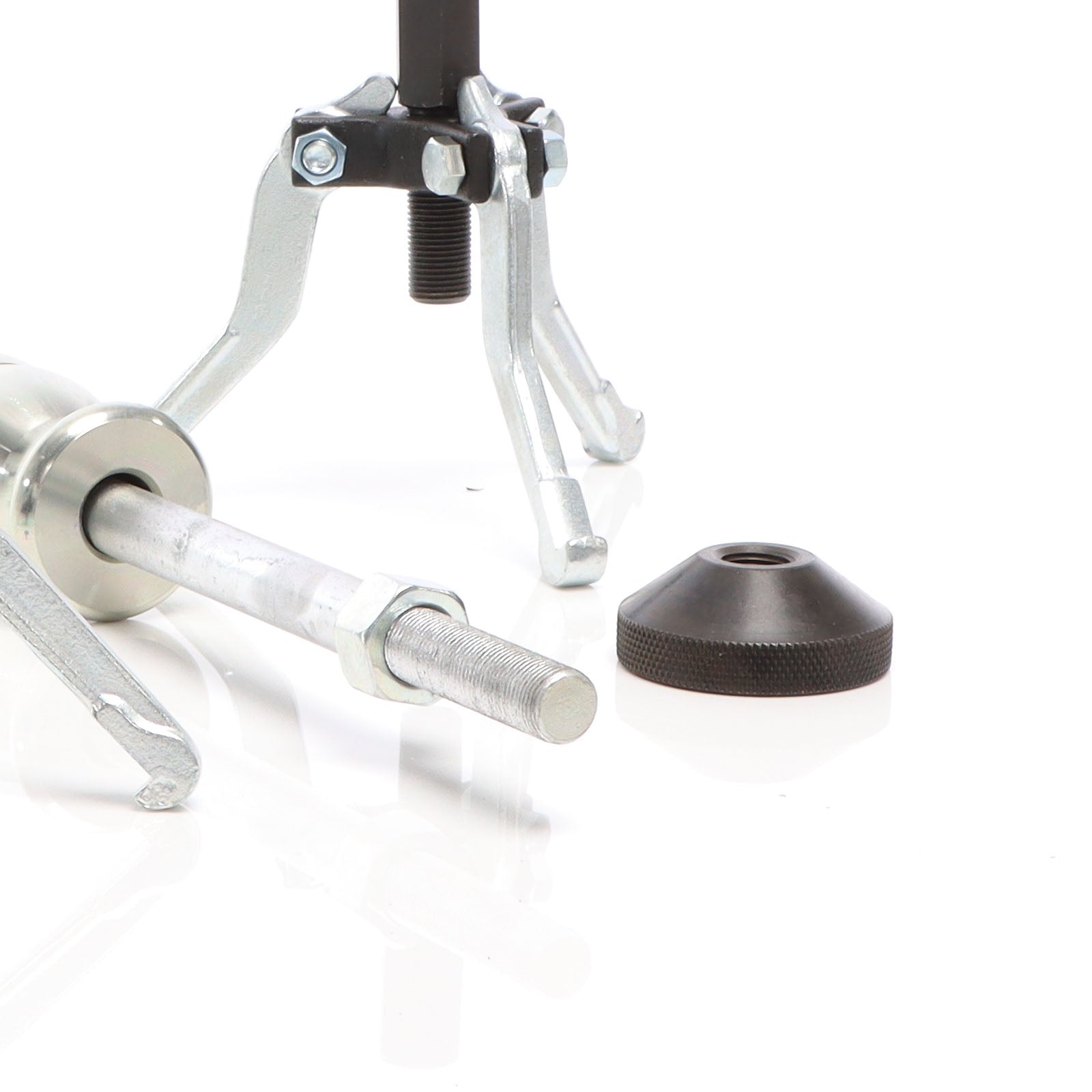 Set 5 pezzi estrattori a 3 bracci per cuscinetti interni ed esterni con martello scorrevole