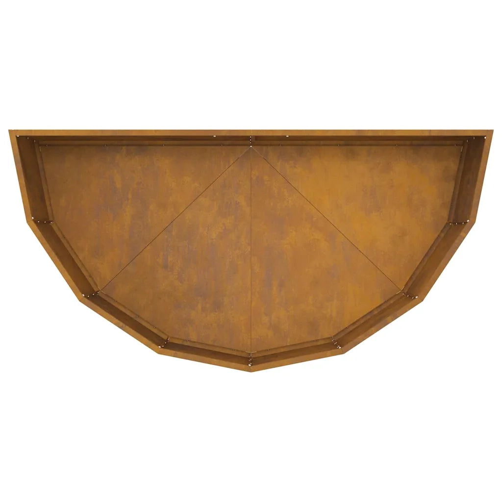 Fioriera Ruggine-Vaso-Contenitore per Piante 120 x 60 x 35 cm