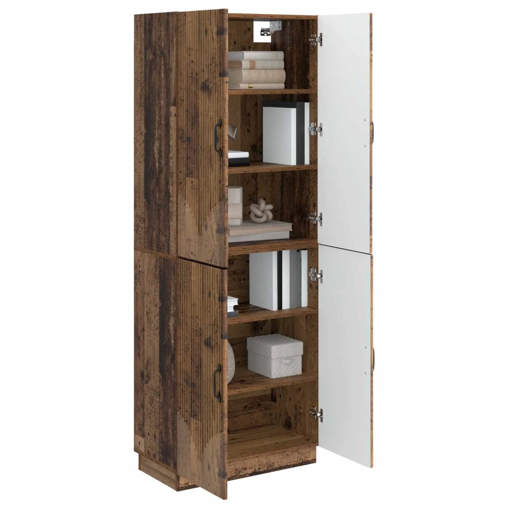 Set di armadi 2 pcs Legno antico Legno ingegnerizzato