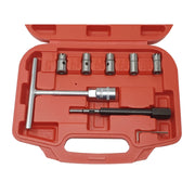 Trade Shop - Set Kit Alesatori Per La Pulizia Iniettore Iniettori Auto Motore Diesel 8 Pezzi -
