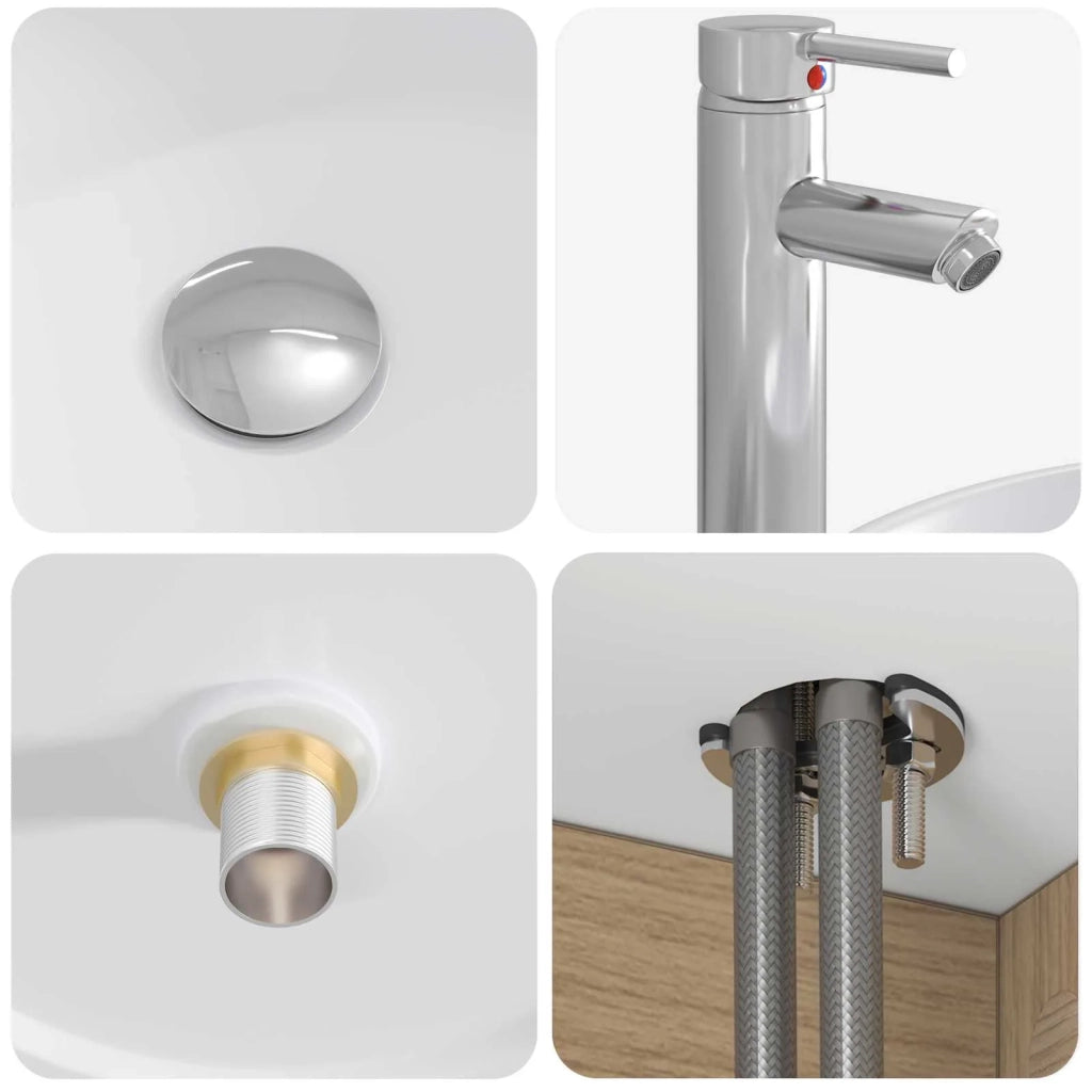 Set di mobili per il bagno 2 pz Rovere Artigianale 3404103
