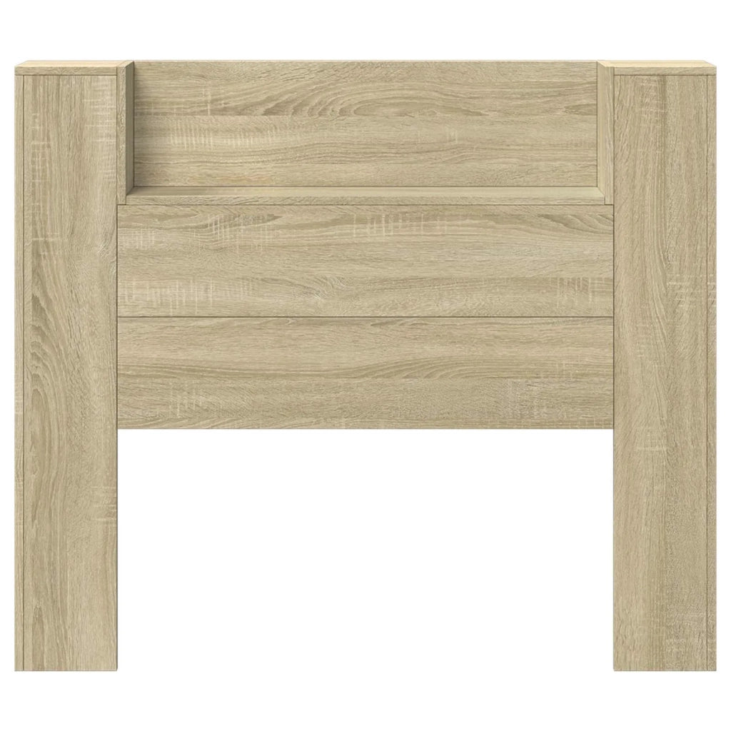 Testiera | Testata con Mobile e LED Sonoma 120 x 16,5 x 103,5 cm