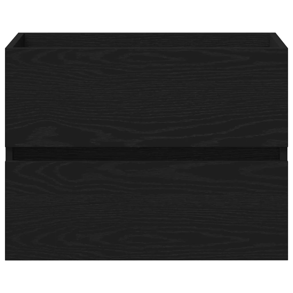 Armadio per Lavabo da Bagno Rovere Nero 60 x 39 x 62 cm 3333143