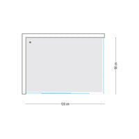 Ogomondo cabina doccia slide 2 lati trasparente 120x90 + piatto doccia acrilico