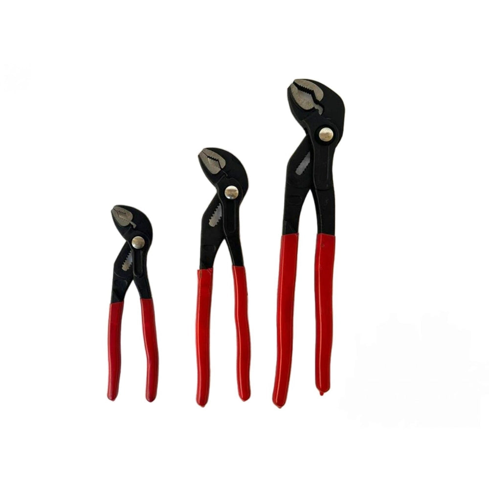PINZE POLIGRIP SET 3 PZ PINZA A PAPPAGALLO CON PULSANTE REGOLABILE 8″-10″-12″