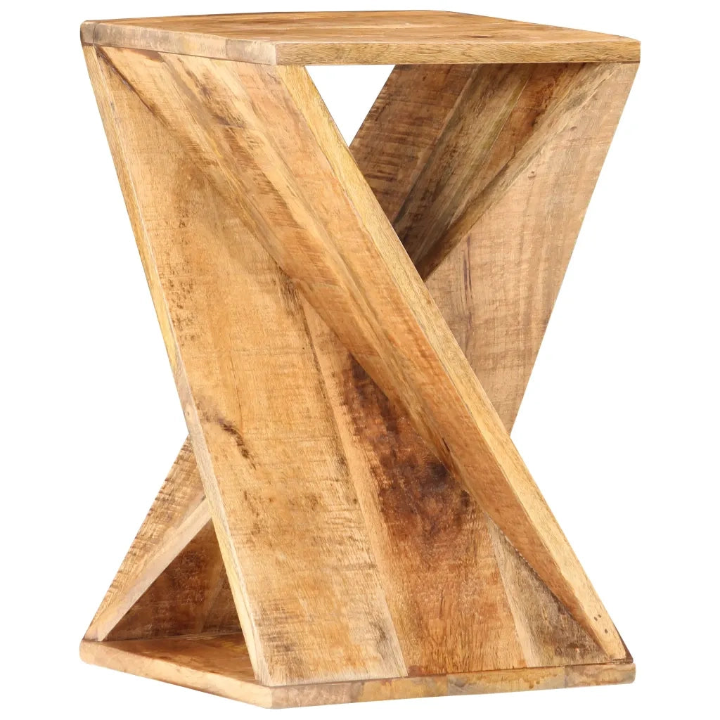Tavolino di Servizio-Tavolino Consolle-Tavolino da soggiorno 35x35x55 cm in Legno Massello di Mango