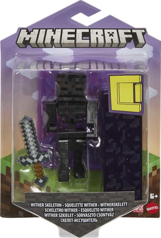 Minecraft Figure Build a portal Wither Skeleton,Mattel, Eta 6+