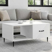 Tavolino da salotto Bianco 90 x 50 x 40 cm Legno ingegnerizzato 894955