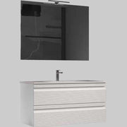 Base Sospesa Luana Cm 100 Cannettata Bianco Neve Idroweb
