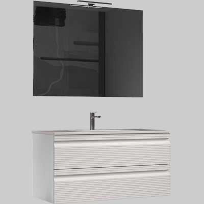 Base Sospesa Luana Cm 100 Cannettata Bianco Neve Idroweb