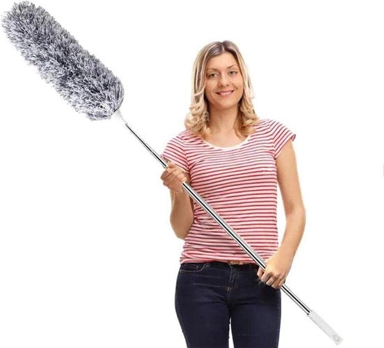 Spazzola a pennello, Spazzola a pennello microfibra estensibile con asta di estensione lunga, copertura resistente alle abrasioni, lavabile, adatto per ventilatori a soffitto alti, persiane, ragnatele