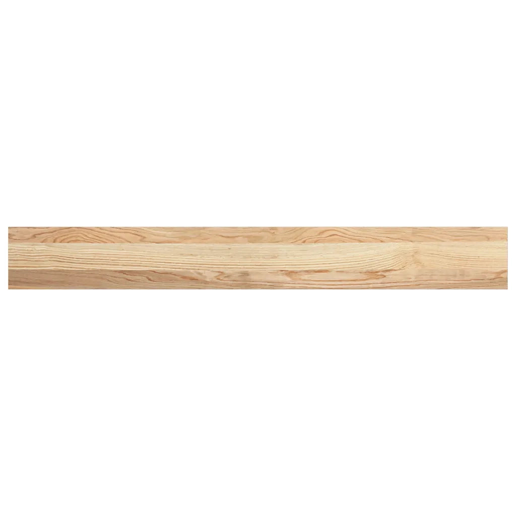 vidaXL Davanzali 2 pz Non Trattati 120x15x2cm Legno Massello di Rovere