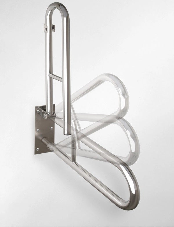 Maniglione di sollevamento a forma di U HELP 900 in acciaio satinato 90x25x10cm