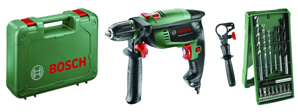 TRAPANO A PERCUSSIONE BOSCH ELETTRICO UNIVERSAL IMPACT 700 + VALIGETTA E ACCESSORI