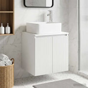 Mobile Lavabo da Parete Bianco 53 x 35 x 63 cm 890422