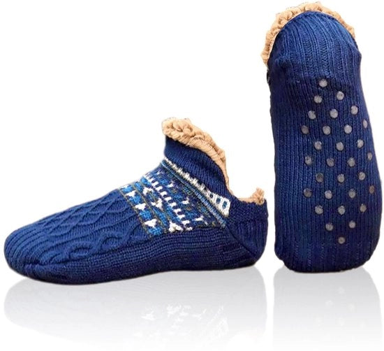 Pantofole Calde - Pantofole Antiscivolo - Pelle di Velluto Fleece - Taglia 42-45 - Acrilico - Adatto per Yoga - Pantofole