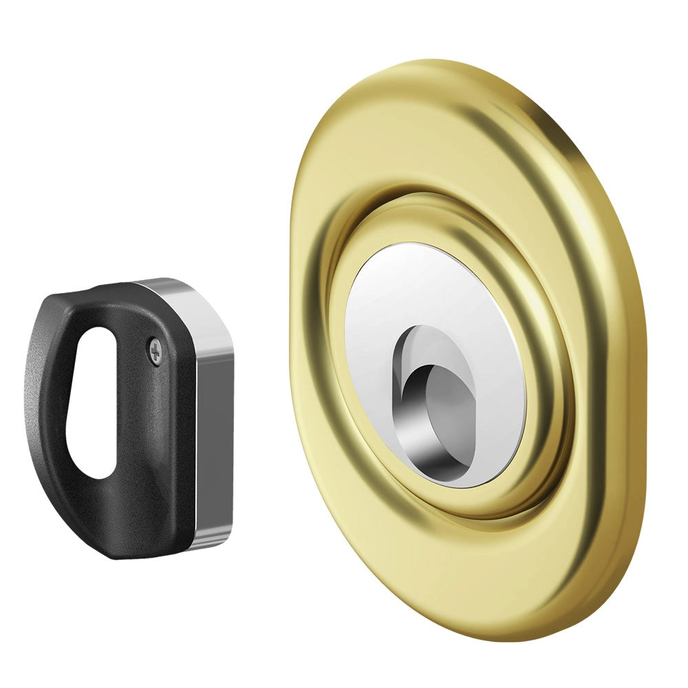 DEFENDER MAGNETICO PER SERRATURE ATRA 'MR 503F' inox ottone lucido  - DISEC