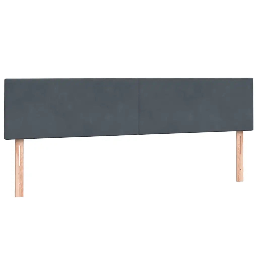 Giroletto a Molle con Materasso Grigio Scuro 180x220 cm Velluto 3316078