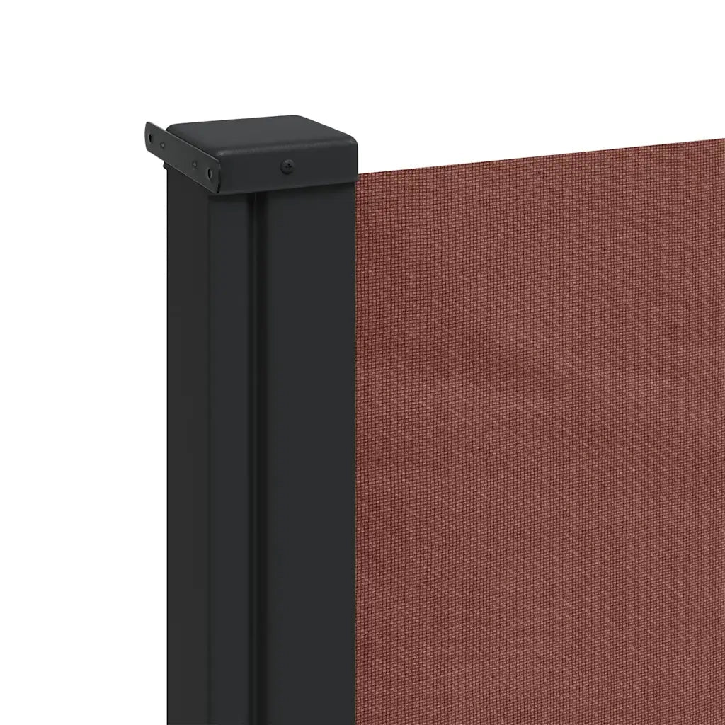 Tenda da Sole Laterale Retrattile-Tenda parasole per balcone per giardino Marrone 100x500 cm
