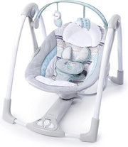 Babyschommel Inclinabile e trasportabile con alimentazione e batterie, riproduce melodie rilassanti, schiaccia su e giù con movimento silenzioso.