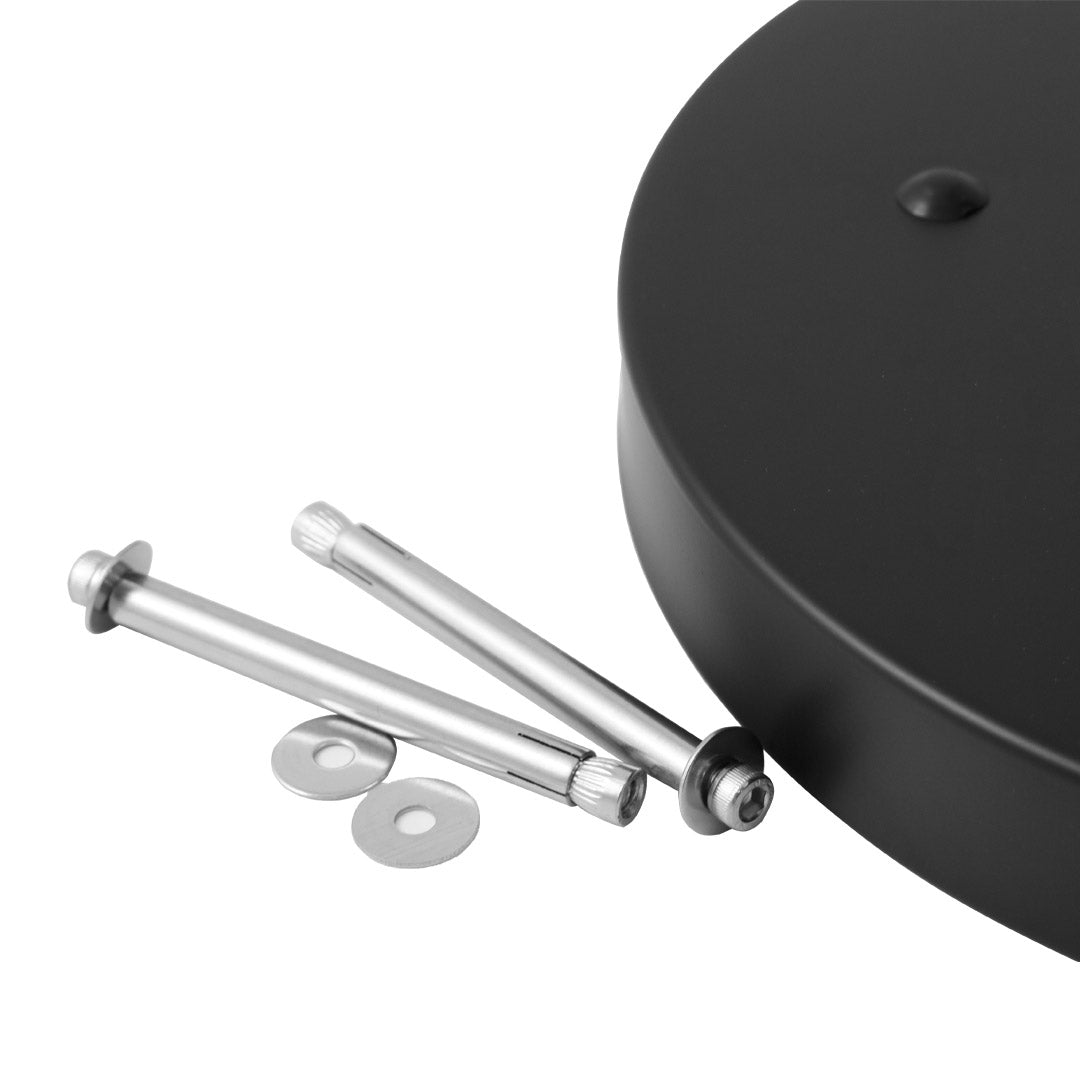 Posacenere a Colonna Ø32 cm in Metallo Nero Opaco 1,9L per Esterno