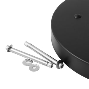 Posacenere a Colonna Ø32 cm in Metallo Nero Opaco 1,9L per Esterno