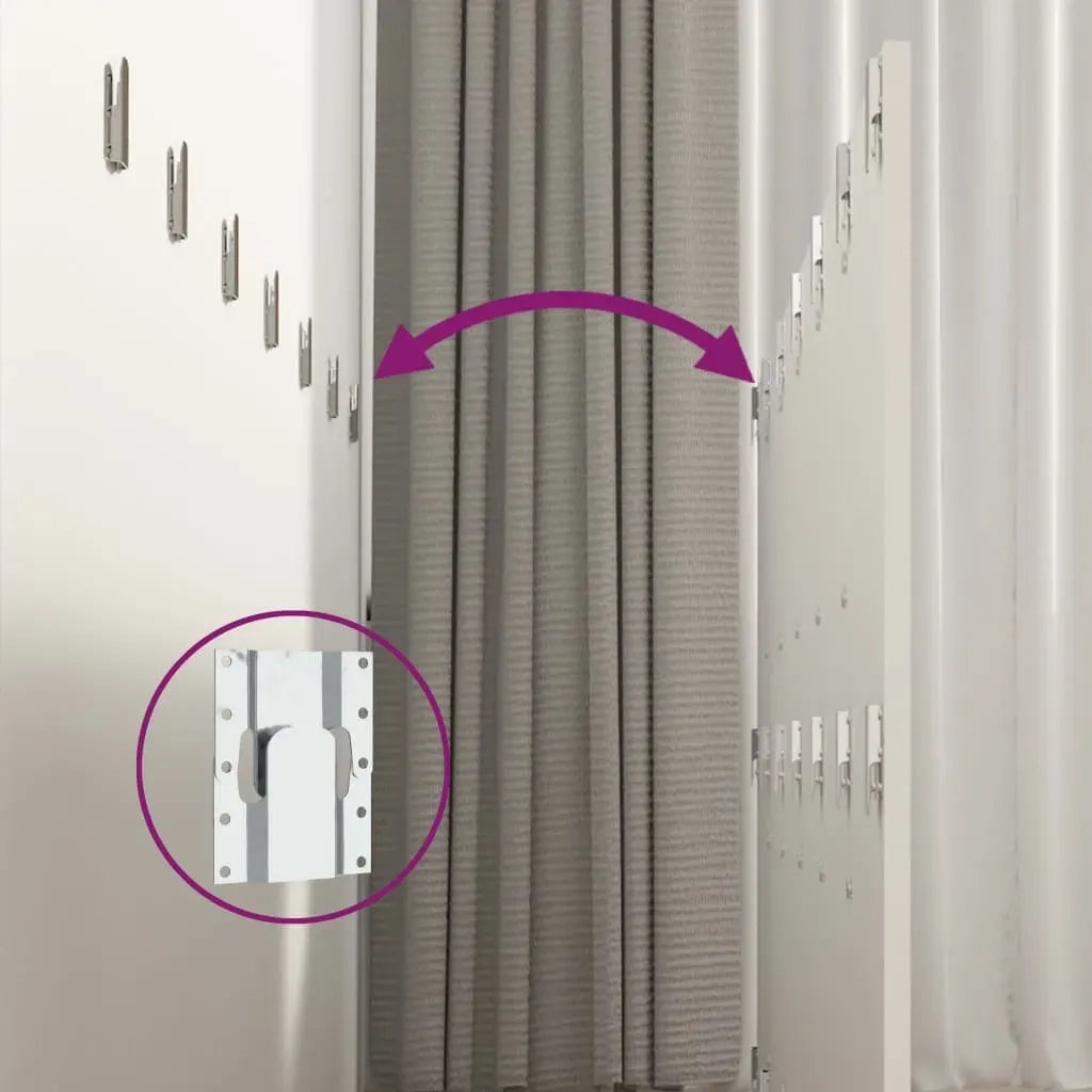 Testiera | Testata per Letto con Comodini in Legno Multistrato Bianco