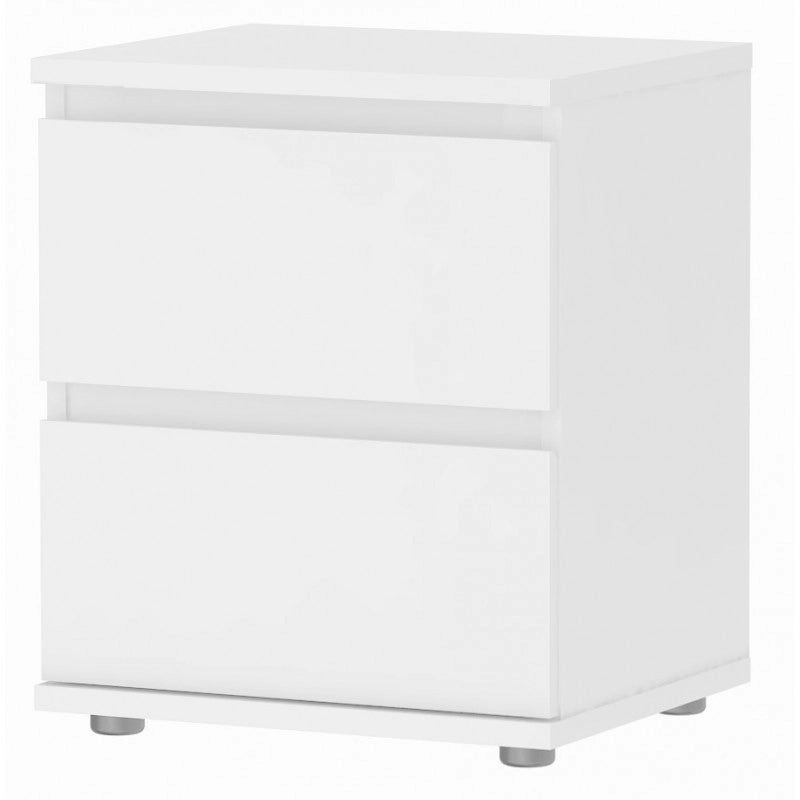 Comodino camera da letto bianco cm 40 x 34 x 48 h
