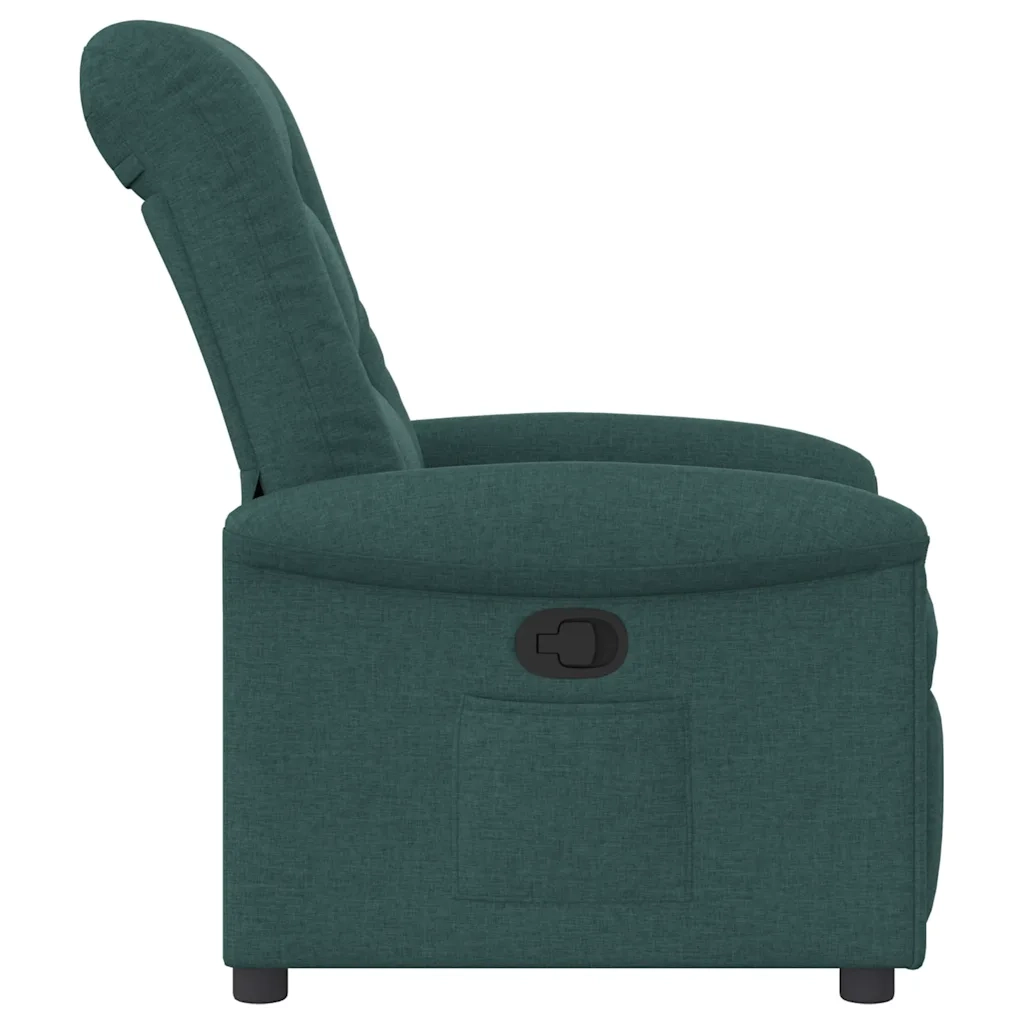 Poltrona Reclinabile in Tessuto Verde Scuro 4015622