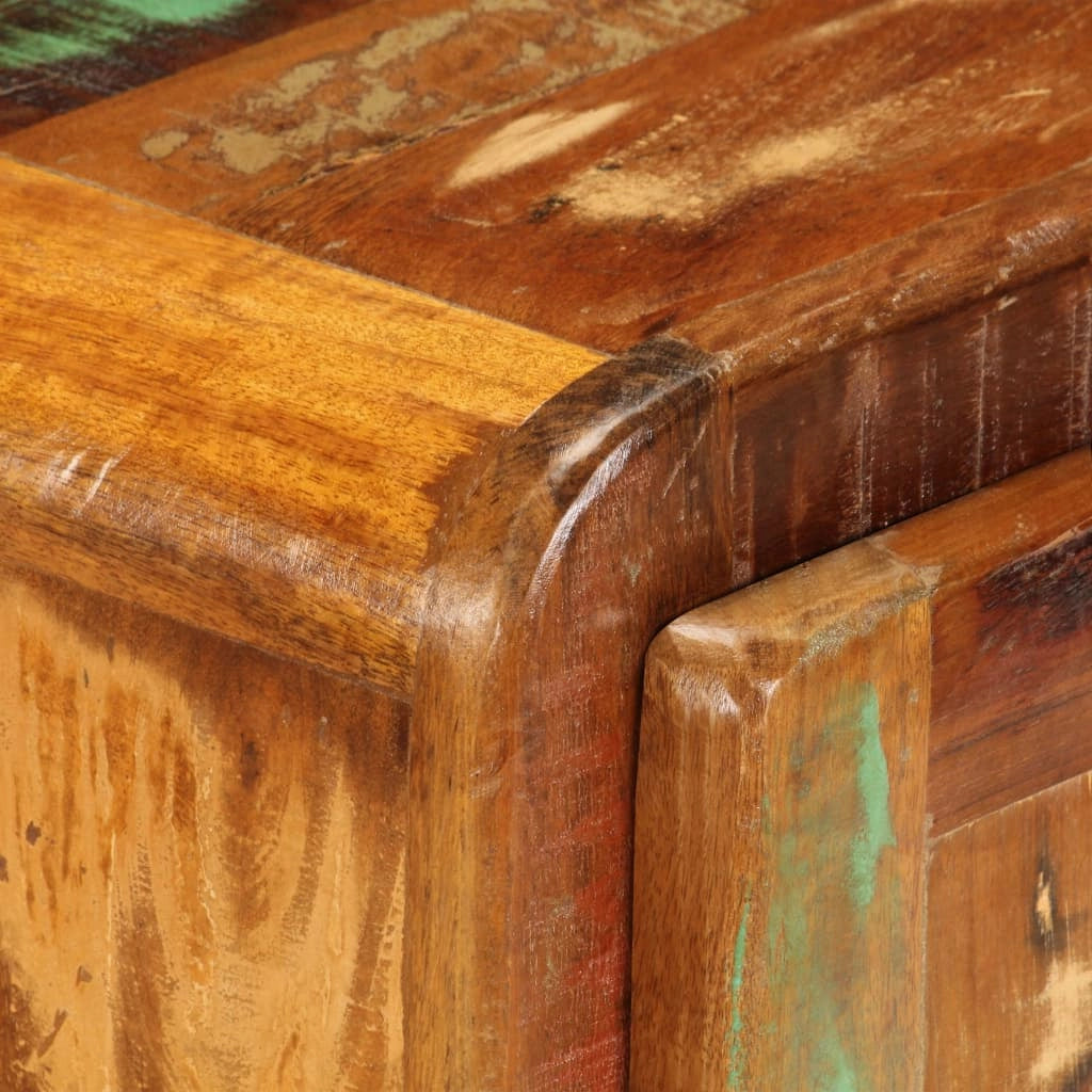 Comodino cassettiera mobile da camera da letto 50 x 30 x 50 cm legno massello di recupero 1402165